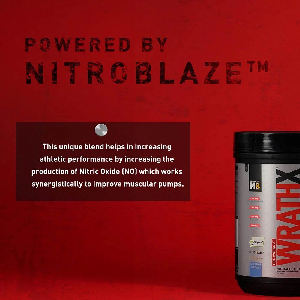 MuscleBlaze Pre Workout WrathX  340 g