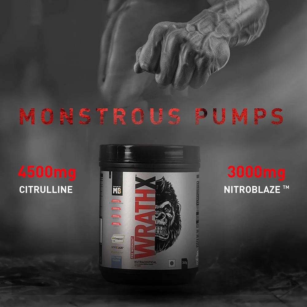 MuscleBlaze Pre Workout WrathX  340 g