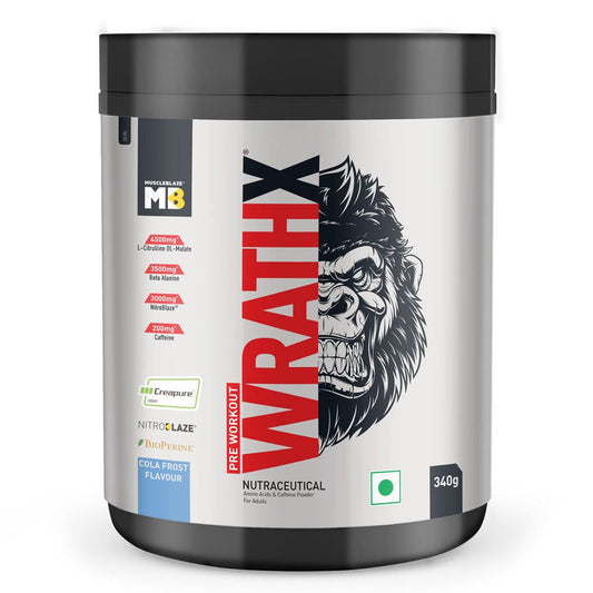 MuscleBlaze Pre Workout WrathX  340 g