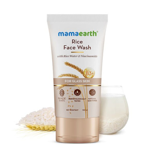 Mamaearth Rice Face Wash With Rice Water & Niacinamide for Glass Skin - 150 ml