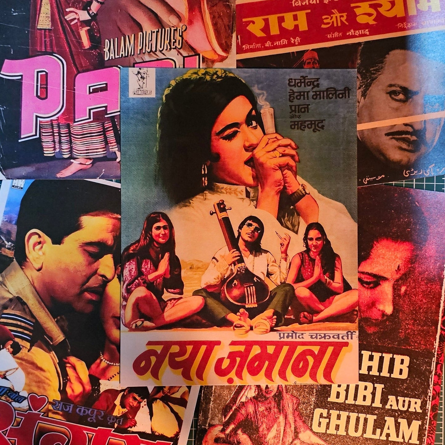 VINTAGE BOLLYWOOD - WALL COLLAGE POSTERS