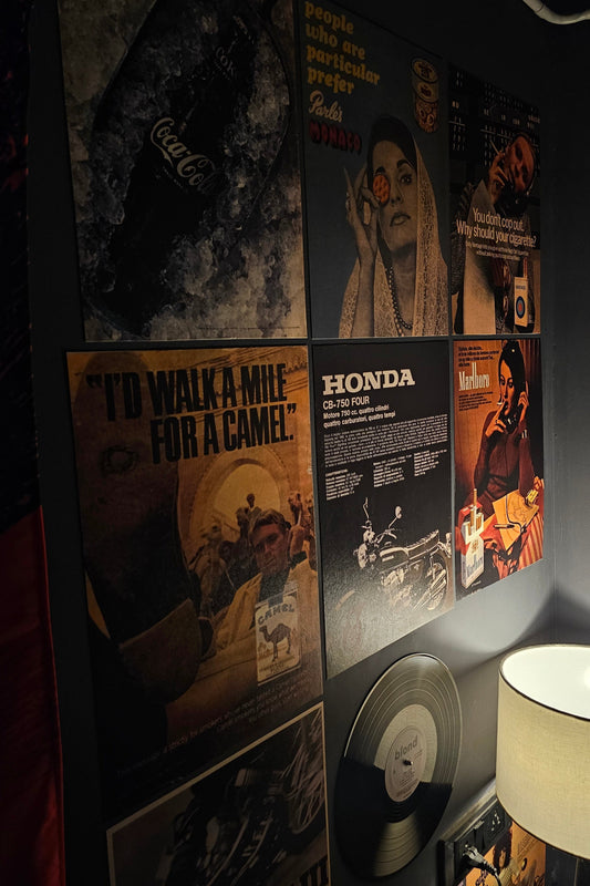 VINTAGE ADVERTISEMENTS - WALL COLLAGE POSTERS