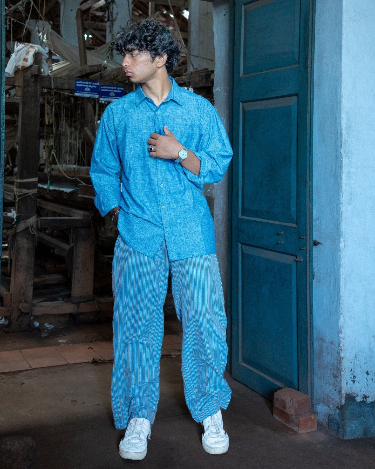 Skyloom & Horizon Handwoven Co - ord Set – 100% Cotton, Made With Love - Kaaro - handwoven cotton - sustainable - ethical