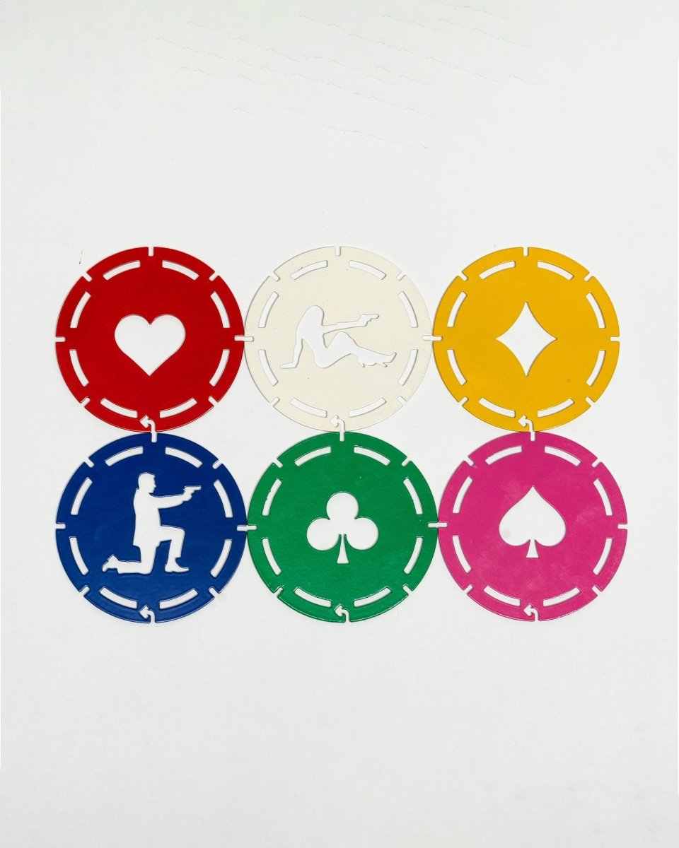POKER TAZO COASTERS