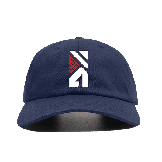 The Hustle Groove Co. Embroidery Logo Navy Blue Baseball Cap