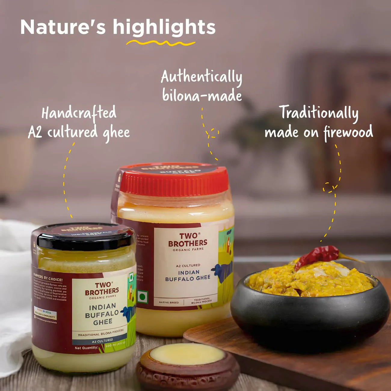 Indian Buffalo Ghee | Two Brothers Orgamic Farms
