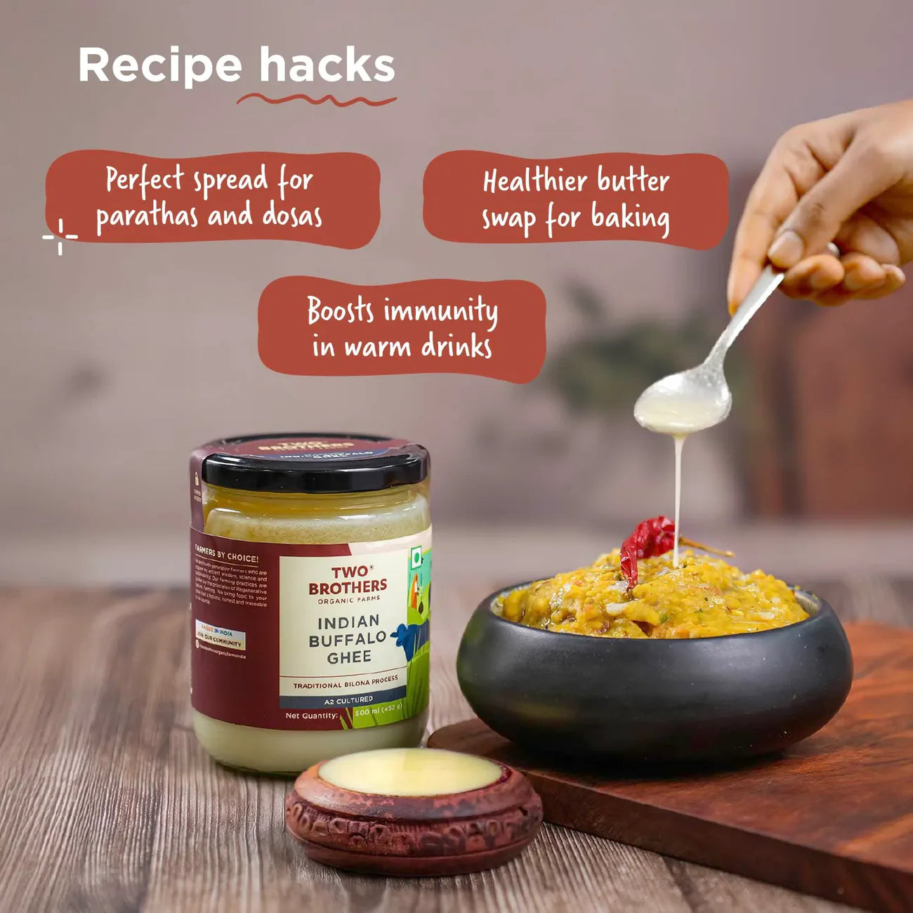 Indian Buffalo Ghee | Two Brothers Orgamic Farms