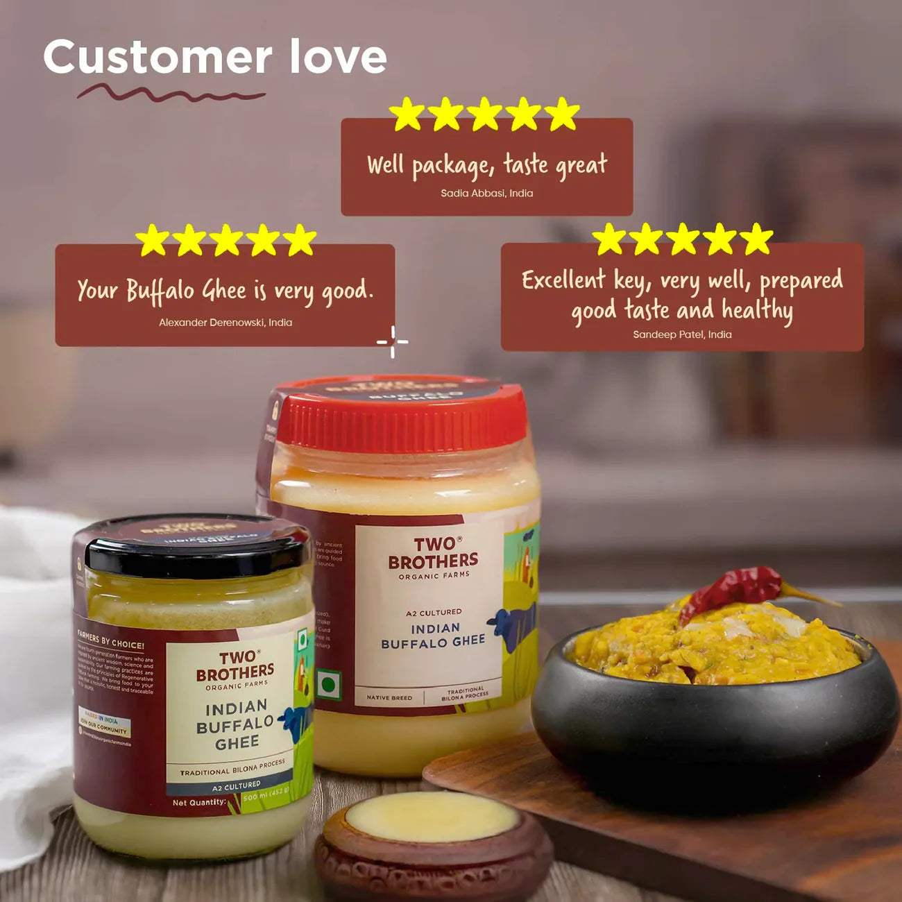 Indian Buffalo Ghee | Two Brothers Orgamic Farms