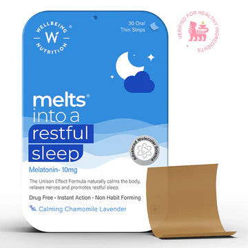 Restful Sleep Melts (10mg) | Wellbeing Nutrition